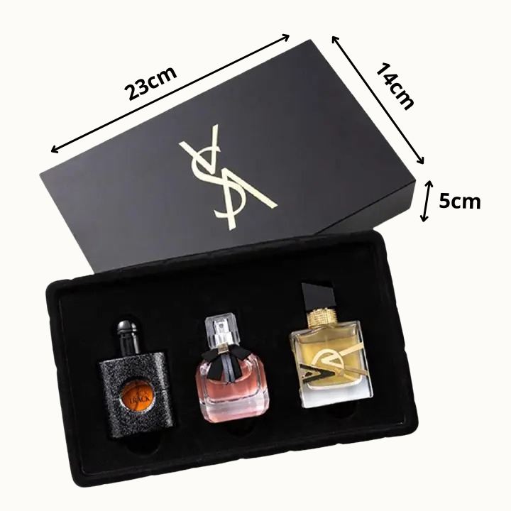 Conjuntos de 3 fragancias para mujer tipo YSL caja negro